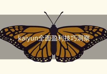 kaiyun全面盈利技巧洞察