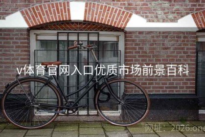 v体育官网入口优质市场前景百科