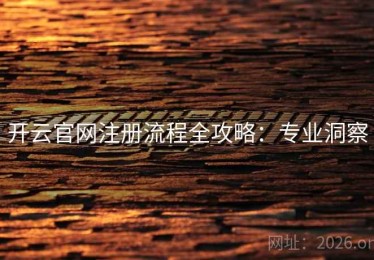开云官网注册流程全攻略：专业洞察