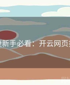 便捷新手必看：开云网页揭秘