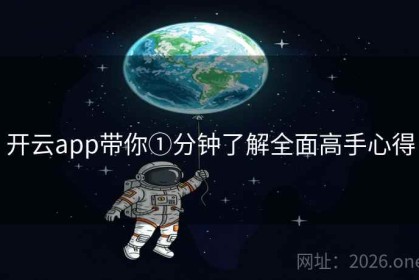 开云app带你①分钟了解全面高手心得
