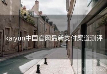 kaiyun中国官网最新支付渠道测评