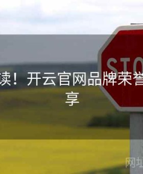 新人必读！开云官网品牌荣誉专业分享