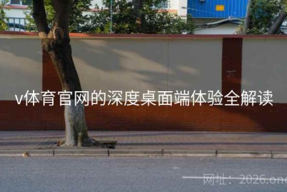 v体育官网的深度桌面端体验全解读