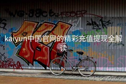 kaiyun中国官网的精彩充值提现全解读