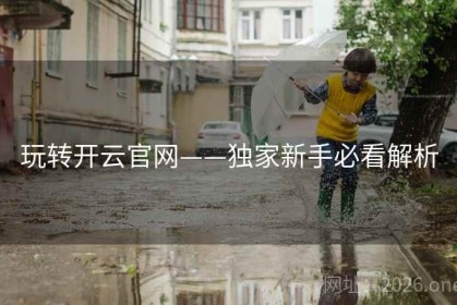 玩转开云官网——独家新手必看解析