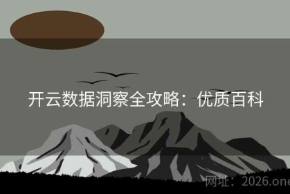 开云数据洞察全攻略：优质百科