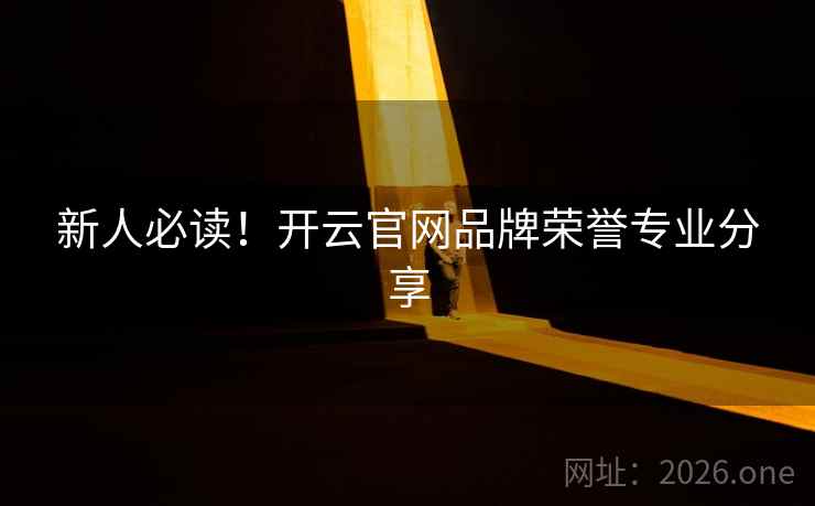 新人必读！开云官网品牌荣誉专业分享
