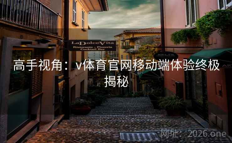 高手视角：v体育官网移动端体验终极揭秘