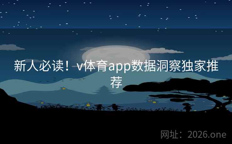 新人必读！v体育app数据洞察独家推荐