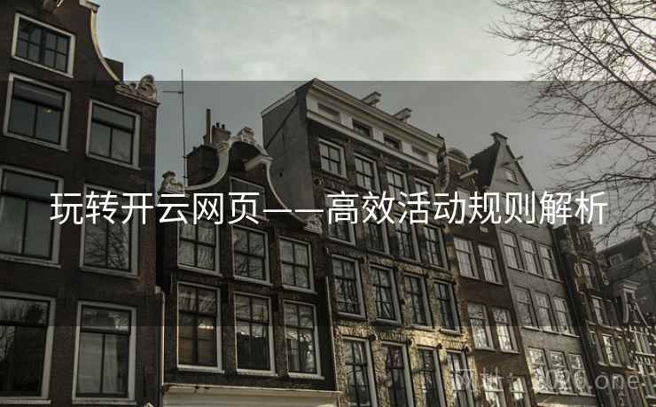 玩转开云网页——高效活动规则解析