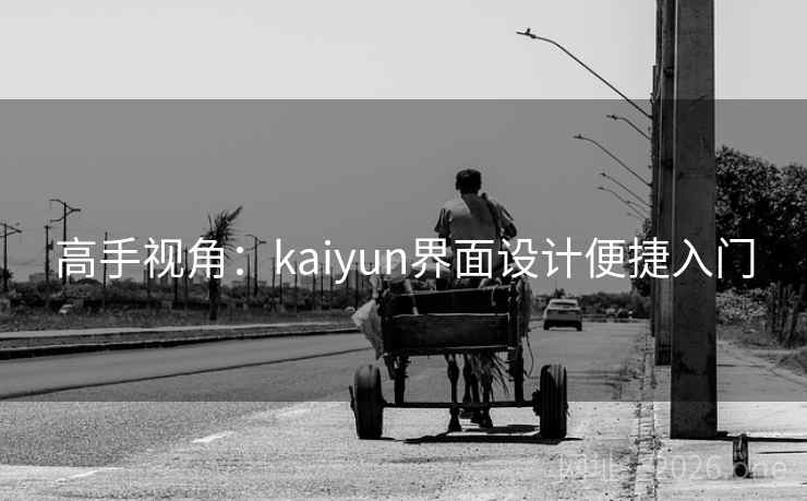 高手视角：kaiyun界面设计便捷入门